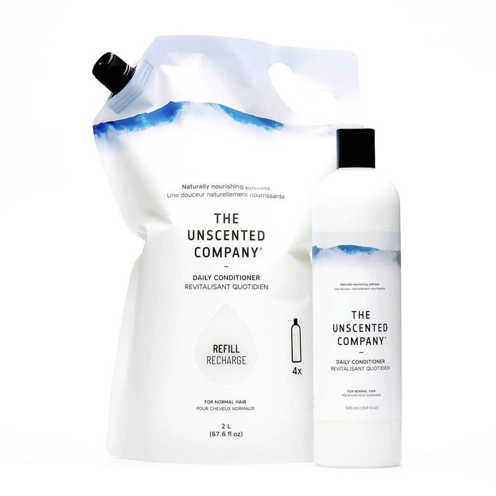 The Unscented Company Daily Conditioner Refill Recharge Pouch, 67.6 Oz